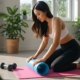 Training auf Vinyl mit Trittschalldämmung im Wohnbereich